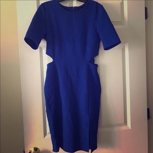 TopShop Cobalt Blue Cut Out dress